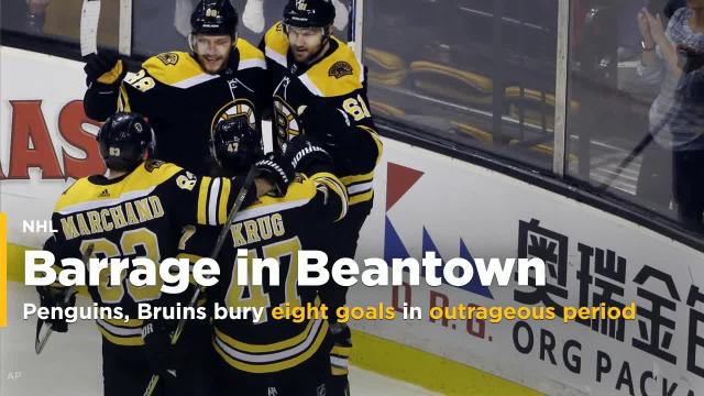 Penguins-Bruins bury eight goals in most outrageous period of season