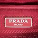 PRADA TESSUTO IMPUNTU三角立體LOGO菱格紋尼龍肩背/斜背小包(玫紅色 product thumbnail 7