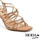 涼鞋 MODA Luxury 獨特率性自然風編織綁帶美型高跟涼鞋－杏 product thumbnail 6