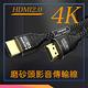 日本秋葉原 HDMI2.0高畫質4K磨砂頭影音編織傳輸線 尊享黑1M product thumbnail 3