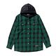 XLARGE  HOODED FLANNEL SHIRT格紋帽T-綠 product thumbnail 2