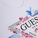 GUESS-女裝-花草彩繪經典LOGO短T-白 原價1290 product thumbnail 4