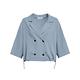 OUWEY歐薇 時尚抽繩寬鬆西裝外套(淺藍色；S-M)3232394707 product thumbnail 5