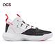 Nike 籃球鞋 Jordan Jumpman 2020 GS 大童 女鞋 白 黑 網布 皮革 氣墊 運動鞋 BQ3451-100 product thumbnail 3