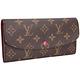 LV M60697 EMILIE經典Monogram釦式長夾(咖啡/內紫紅色) product thumbnail 3