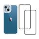 RedMoon APPLE iPhone13 6.1吋 手機殼貼3件組 鏡頭全包式貓瞳盾殼+9H玻璃保貼2入 product thumbnail 5