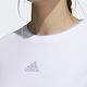 Adidas FI W SWT GLOSS H09743 女 長袖上衣 運動 訓練 休閒 亞洲版 垂肩 落肩 白 product thumbnail 6
