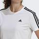 Adidas W 3s Cro T [GL0778] 女 T恤 運動 訓練 時髦 短版 寬鬆 上衣 亞洲尺寸 白 product thumbnail 5