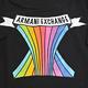 A|X ARMANI EXCHANGE 彩紅圖騰字母LOGO棉直女T恤(黑/S號) product thumbnail 4