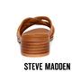 STEVE MADDEN-DANNIE 實搭簡約編織交叉粗跟拖鞋-棕色 product thumbnail 5