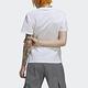 Adidas 短袖上衣 Trefoil Application 女款 黑 白 格紋 短T T恤 三葉草 愛迪達 HB9436 product thumbnail 4