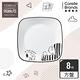 【美國康寧】CORELLE SNOOPY 復刻黑白方形8吋午餐盤 product thumbnail 2