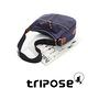 tripose 迷彩系列多格層拉鍊肩背斜背包 藍紫 product thumbnail 4