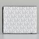 展示品MK MICHAEL KORS GIFTING燙銀LOGO織帶設計PVC對折名片短夾禮盒(白) product thumbnail 4
