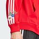 adidas 上衣 女款 長袖上衣 帽T 運動 三葉草 亞規 FLORAL HOODIE 紅 IS2428 product thumbnail 6