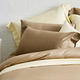 Cozy inn 簡單純色-咖啡-200織精梳棉枕頭套-2入 product thumbnail 4
