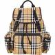 BURBERRY The Rucksack Vintage 中型格紋拼接軍旅背包(古典黃) product thumbnail 2