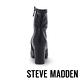 STEVE MADDEN-ACTUAL美型粗跟拉鍊短靴-黑色 product thumbnail 5