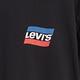 Levis 男款 滾邊短袖T恤 復古運動風 寬鬆休閒版型 黑 product thumbnail 8