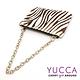 YUCCA -牛皮+馬毛動物紋零錢鑰匙包-黑白色14190011099 product thumbnail 3