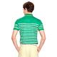 【Lynx Golf】男款涼感舒適滿板橫條印花短袖POLO衫-綠色 product thumbnail 4