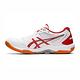 Asics GEL-Rocket 10 [1073A047-100] 男女 排球鞋 運動 訓練 室內 穩定 透氣 白 紅 product thumbnail 4