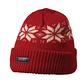 PolarStar 台灣製 反摺橫條羊毛保暖帽 P13606『紅』 product thumbnail 2