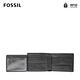 FOSSIL EASTON 真皮RFID防盜證件格零錢皮夾-黑色 SML1435016 product thumbnail 3