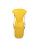 MAX MARA-WEEKEND 黃色素面圓領小包袖洋裝 product thumbnail 3