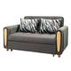 Boden-艾麗卡灰色防潑水布面沙發床/雙人椅/二人座沙發-贈抱枕 product thumbnail 2