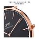 Daniel Wellington DW 手錶 Classic Bristol 40mm深棕真皮皮革錶-黑錶盤-玫瑰金框 DW00100125 product thumbnail 6