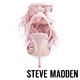 STEVE MADDEN-FEFE 羽毛綴飾圓釦細帶高跟涼鞋-粉色 product thumbnail 4