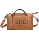 FENDI By The Way【官網$67000】字母牛皮手提/斜背包(棕色) product thumbnail 2