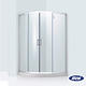一太淋浴門- 圓弧型落地型淋浴門（強化玻璃 兩側牆各90~116cm以內 x 高200cm） product thumbnail 2
