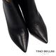Tino Bellini 都會俐落後釦鏤空高跟短靴_黑 product thumbnail 3