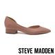 STEVE MADDEN-AZAELIA-微性感側鏤空真皮尖頭低跟鞋-藕色 product thumbnail 3