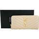 YSL Saint Laurent MONOGRAM 荔枝紋牛皮拉鍊長夾(卡其色) product thumbnail 5