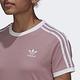 Adidas 3 Stripes Tee HB9485 女 短袖 上衣 T恤 運動 休閒 柔軟棉 國際尺寸 粉紅 product thumbnail 5