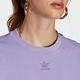 Adidas Tee IA6462 女 短袖 上衣 T恤 運動 休閒 經典 三葉草 寬鬆 棉質 舒適 穿搭 紫 product thumbnail 5