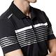 【Lynx Golf】Korea 男款條紋交錯設計短袖POLO衫-黑色 product thumbnail 8