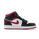 Nike Air Jordan 1代 Mid GS 女鞋 休閒 AJ1 喬丹 8孔 白 黑 紅 DJ4695122 product thumbnail 3