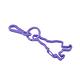 PORTER - 螢光色金屬人形鑰匙圈 - 紫 product thumbnail 2