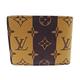 LVxNigo聯名 M81108 MULTIPLE愛心LOGO Monogram Stripes Brown帆布5卡對折短夾(咖啡x淺咖啡) product thumbnail 2