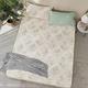 HOYACASA 100%精梳棉雙人三件式床包枕套組-初晨葉曲 product thumbnail 2