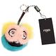 FENDI Dazzling Charm 魔魔狐狸毛拼接吊飾(水綠色) product thumbnail 2