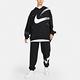 Nike 長袖上衣 JDI Leap High Hoodie 女款 黑 法式毛圈 寬鬆 連帽上衣 帽T FD4798-010 product thumbnail 6