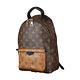 LV M44870 PALM SPRINGS PM花紋LOGO Reverse帆布拉鍊後背包(棕) product thumbnail 2