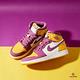 Nike Air Jordan 1 Retro High OG 女鞋 童鞋 白色 紫色 黃色 高筒 運動 休閒鞋 575441-706 product thumbnail 2