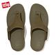 【FitFlop】TRAKK CANVAS TOE-POST SANDALS 經典帆布夾腳涼鞋-男(軍綠色) product thumbnail 4