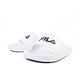 Fila Sleek Slide [4-S355W-113] 男女 拖鞋 基本款 LOGO 夏季 海灘 情侶穿搭 白 product thumbnail 6